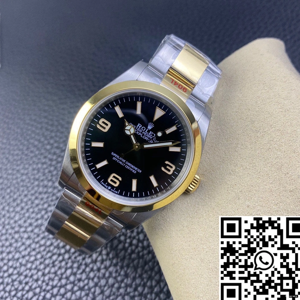 EW Rolex M124273-0001 Factory Dial Explorer Black 0320